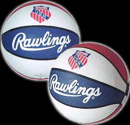 AAU Rawlings Red, White and Blue Mens Basketball